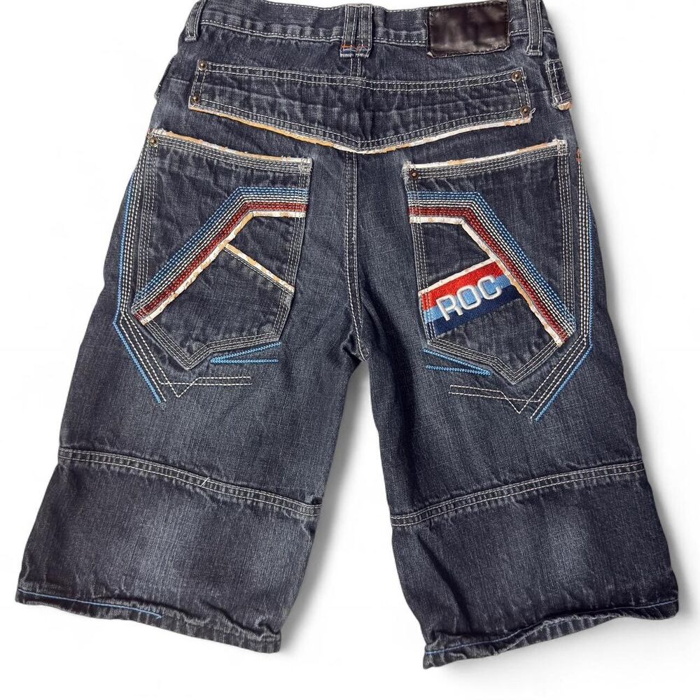 Rocawear Men's Navy and Blue Shorts